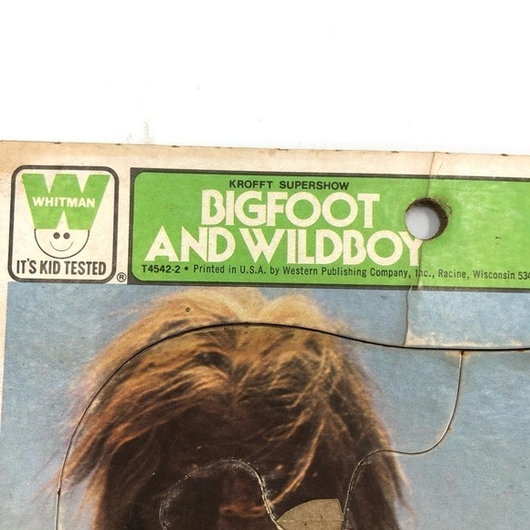 Vintage 1978 Bigfoot And Wildboy Frame Tray Puzzle Whitman - Picture 2 of 8